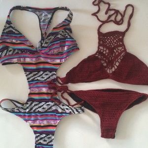 bundle of two Brazilian swimsuits