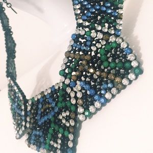H&M Crystal Encrusted Collar Necklace