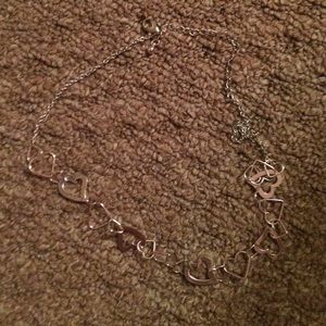 silver heart necklace