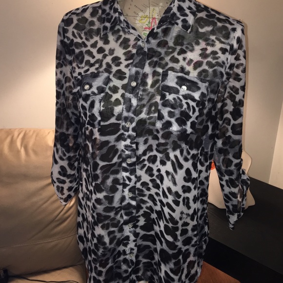 Forever 21 leopard shirt