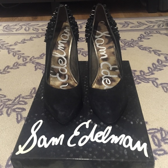 Sam Edelman S-Roza Black Suede pumps