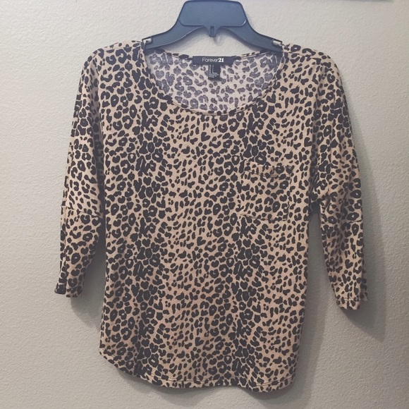 Forever 21 Leopard Top