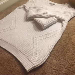 White Ribbed Sweater