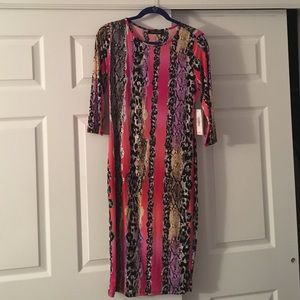 Multi color body con dress