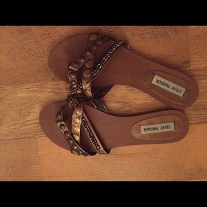 Metallic Bronze Steve Madden Sandals