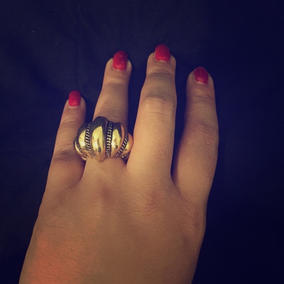 Monet gold color ring -One size fits all