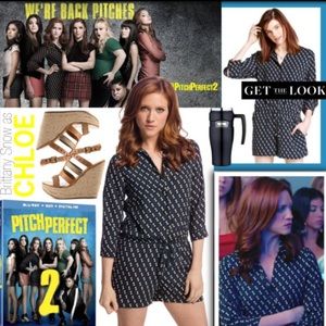 Pitch perfect 2 bow romper size med fits a 4