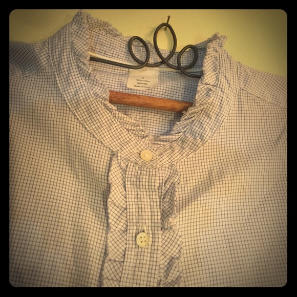 J. Crew Tops - 🌟🌟 J CREW Ruffle Button Down 🌟🌟