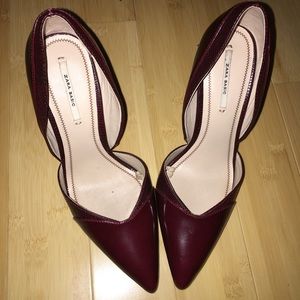 Zara Pumps in Burgundy 7