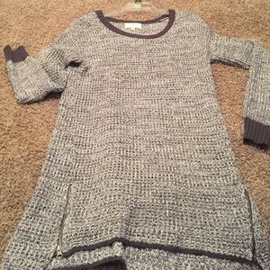 Grey/ white sweater tunic