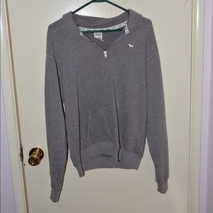 VS Pink Boyfriend Half-Zip