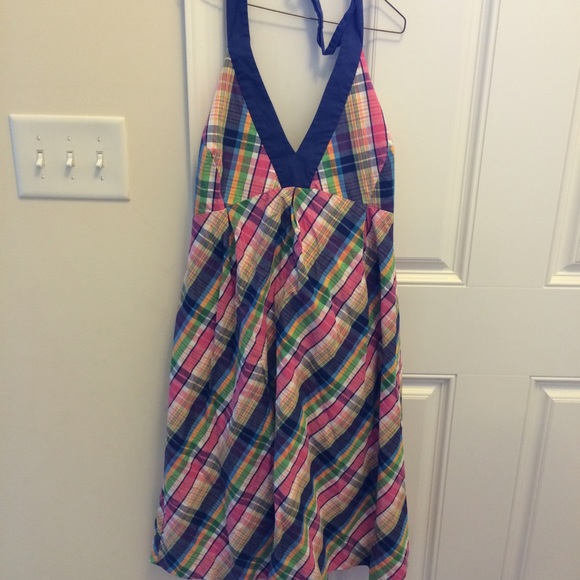Lilly Pulitzer NWOT Size 14 Plaid Halter Dress