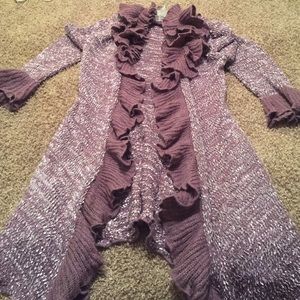 Purple/grey sweater tunic