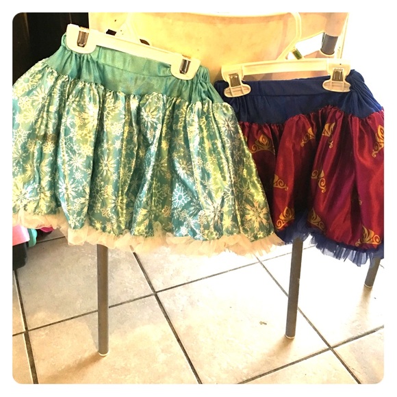 Elsa and Anna tutu skirts