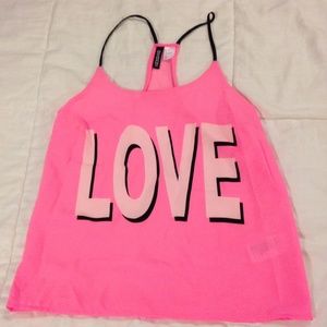 Pink tank top