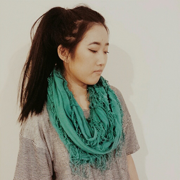 Teal scarf