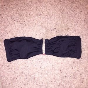 Black strapless bathing suit top