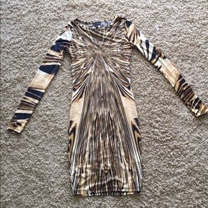 Topshop long sleeve mini dress