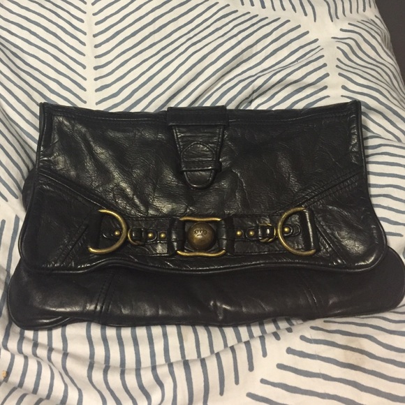 Leather juicy couture clutch