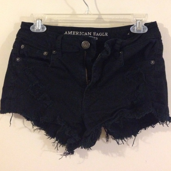 American Eagle Outfitters Pants - Black denim, shorties from American Eagle