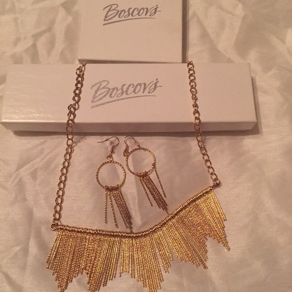 Necklace and earrings