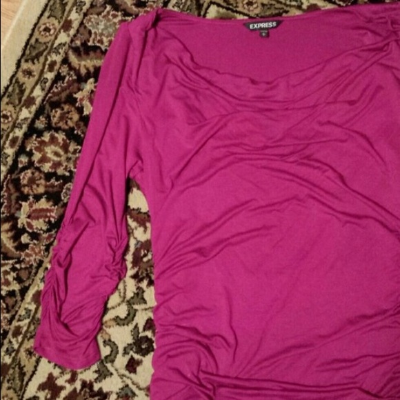 Burgundy EXPRESS Dress - Picture 2 of 4