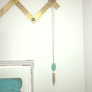 Kendra Scott turquoise tassel necklace!