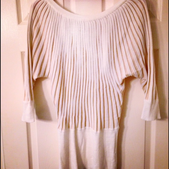Ribbed Metallic Sweater