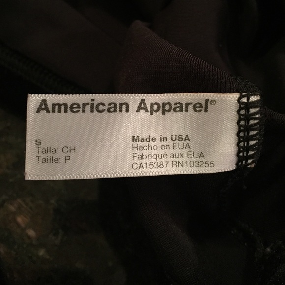 American apparel Black velvet mini dress - Picture 3 of 4