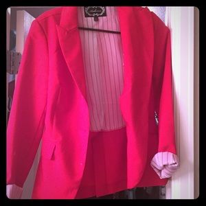 Red blazer
