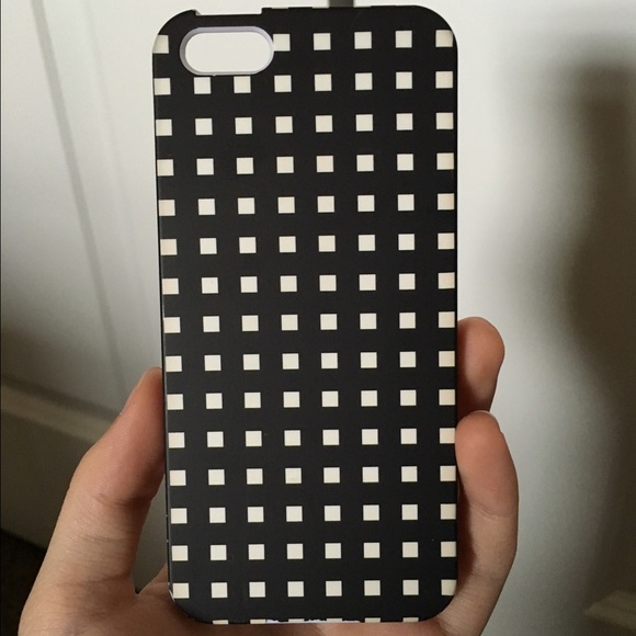 kate spade black & white check iPhone 5s case