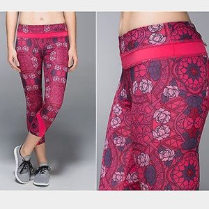 Lululemon inspire crop multi color guava