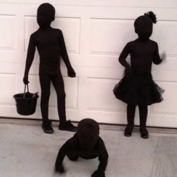 Black body suit teen size up to 4'10