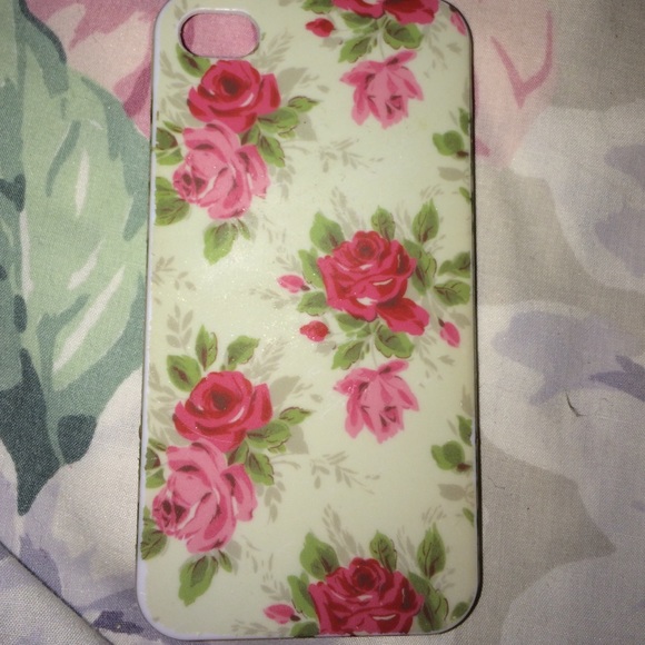 Floral iPhone 4/4s case - Picture 1 of 2