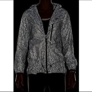Nike reflective zebra print jacket