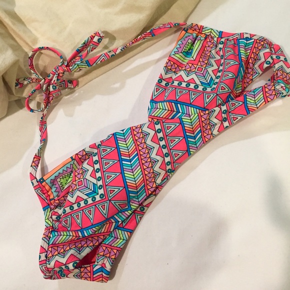 Tribal colorful bikini top