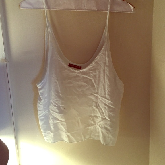 Brandy light light blue crop tank top