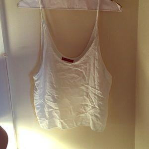 Brandy light light blue crop tank top