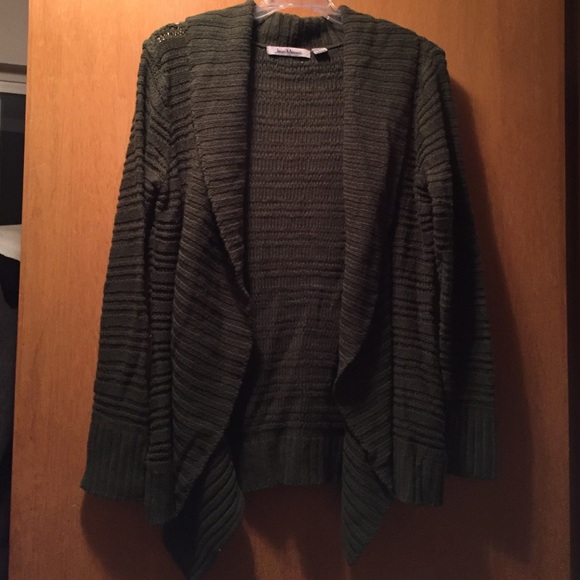 Dark green cardigan