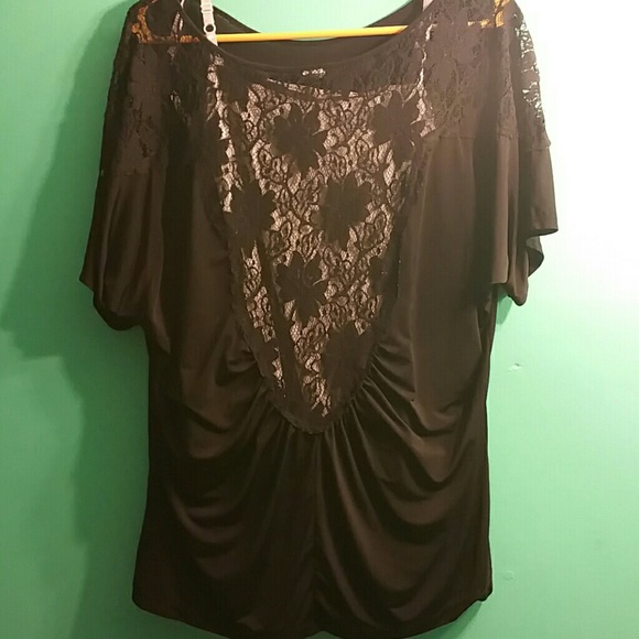 Black top with lace