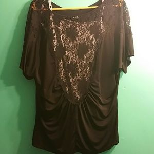 Black top with lace