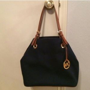 Michael kors Navy canvas tote