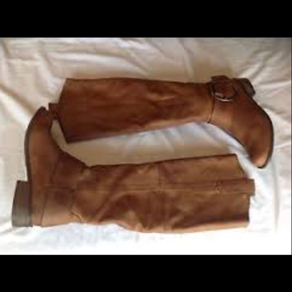 SOLD! Steven Nubuck leather knee boots 7.5 - Picture 2 of 4
