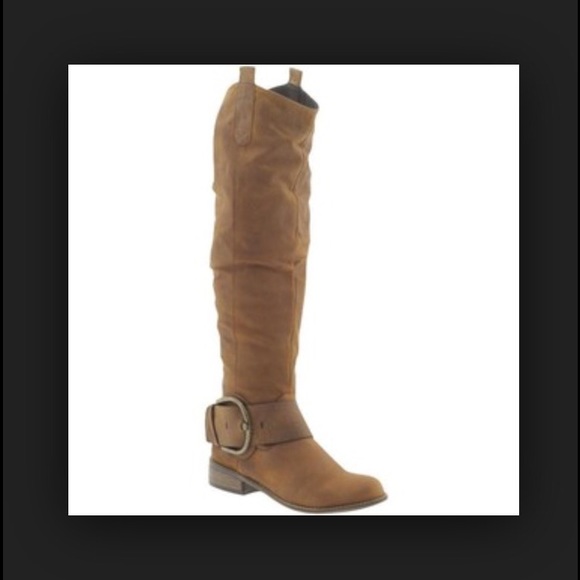 SOLD! Steven Nubuck leather knee boots 7.5 - Picture 3 of 4