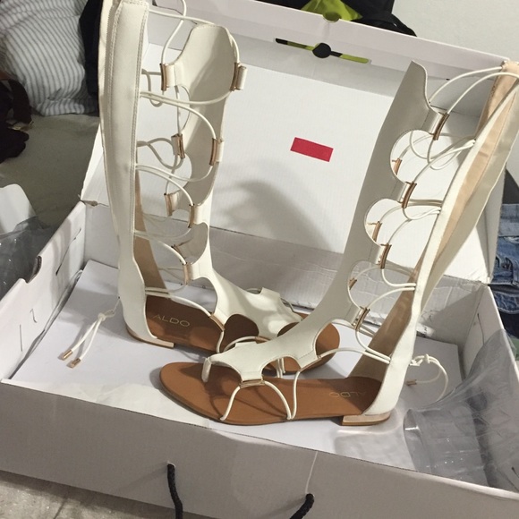 gladiator sandals, never worn