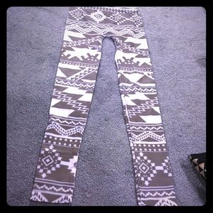 Aztec leggings and the cross leggings for bundle.