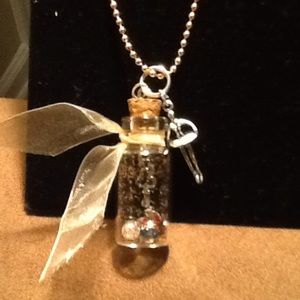 Fairy Dust Necklace 13" Rose Ball Chain