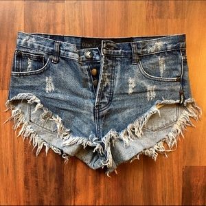 One Teaspoon Distressed Shorts