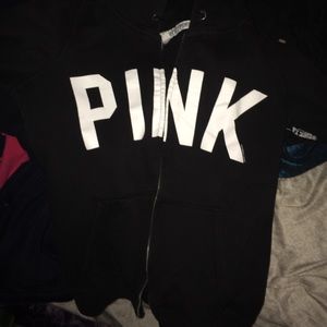 love pink zip up size small