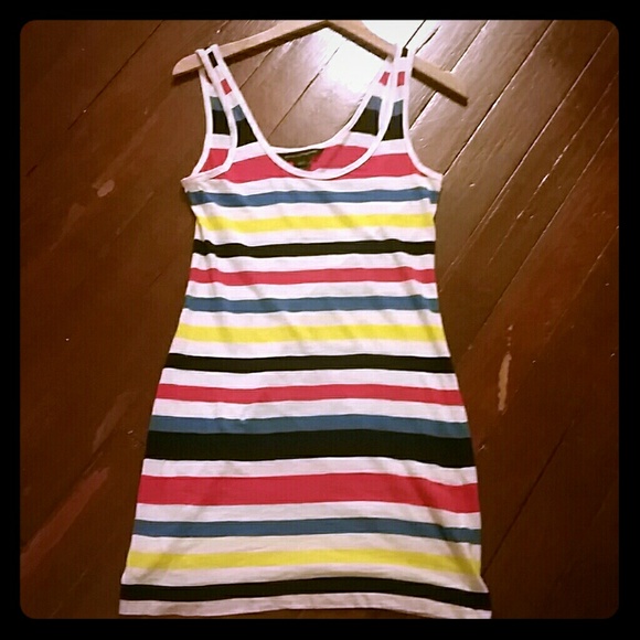 Striped cotton tank dress Size 4